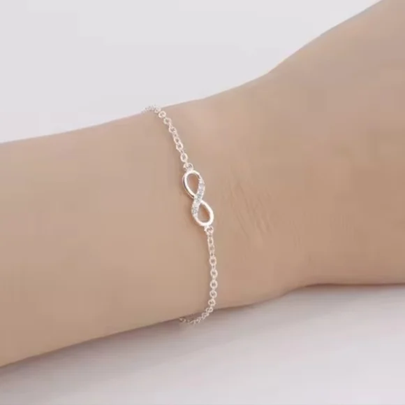 Silver Infinity Bracelet - Picture 4 of 5